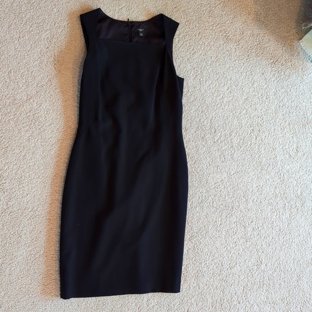 Ann Taylor Wool Black Sheath Dress (2p)